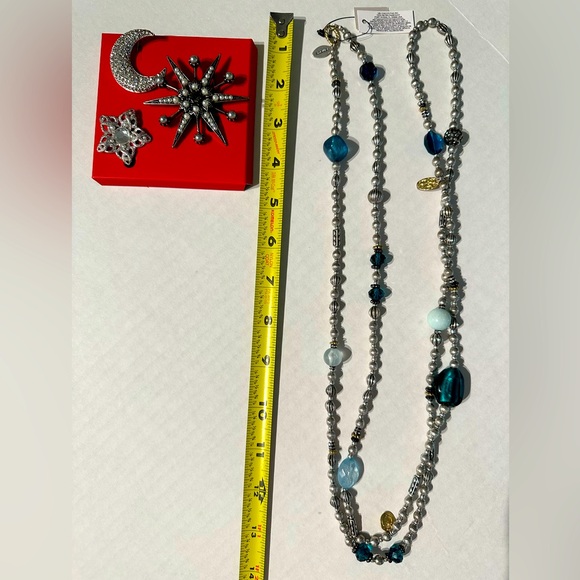 Chico’s Set of Three Brooches & One Necklace - Picture 7 of 7